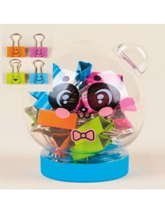 Aprietapapel 25mm X8 Color Burbuja Plast  Bc-20318 Sf01