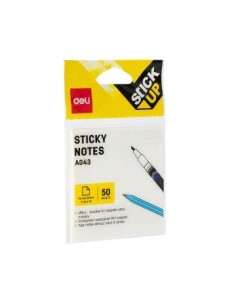 Notas Autoadhesivas 76x76 Transparente X50 Hojas Ea043  Deli (24)