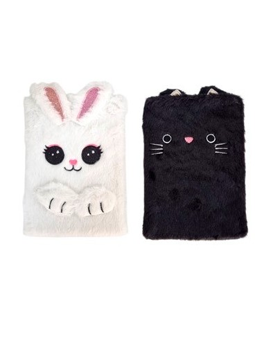 Cuaderno 15x21 Peluche Coneja-gato Bb20328 Bb43432 Sf01