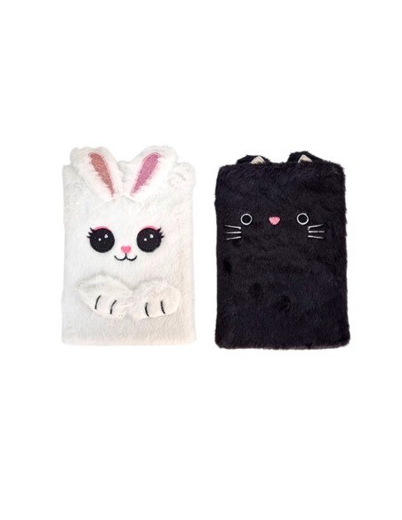 Cuaderno 15x21 Peluche Coneja-gato Bb20328 Bb43432 Sf01