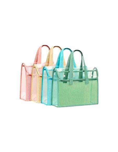 Sobre A4 C-cierre Y Manija + 6 Planchas Stickers 28200 Col01