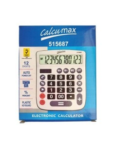 Calculadora 12 Dig  14x11cm Calcumax 515687 Pen01