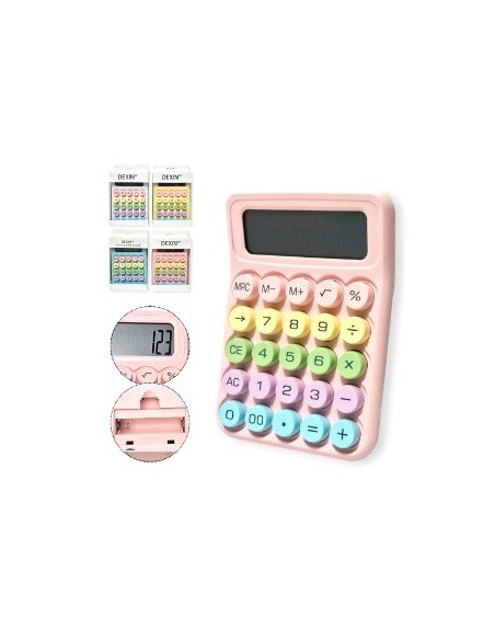 Calculadora 12 Dig  Gde 12x15 Pastel Ds-2809c Jm2537 Ep10048 Jm2533 Mta01 Ps01