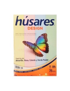 Resma A4 100hjs 75grs Color Surt  7855 Husares Rch01