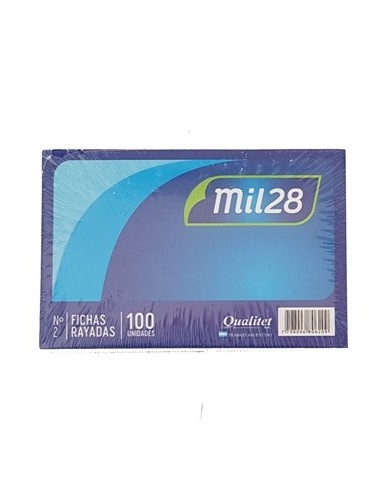 Ficha N.2 X100 Unid 12 5x20cm 6515 Mil28  (b80)