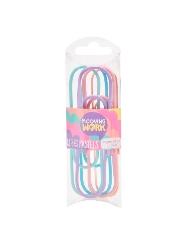 Clips Jumbo Color Plastel X6 Unid 2102010405 Moo01