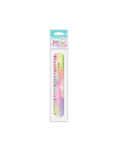 Regla 20cm Flex Glitter Pastel Blister Kr972735 Ie01