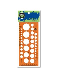 Plantilla Circulos De 1 A 34mm De Diam. Pizzini 5801 Pz01 (b5/100)