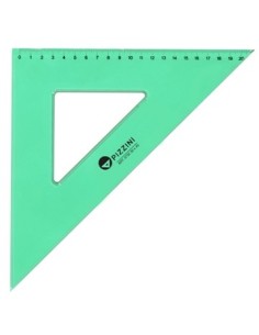 Escuadra 30cm 45. Cristal Verde Pizzini 373230x45s Pz01 (b20/100)