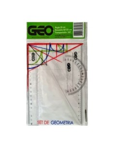 Set 3 Pzas 20cm Geometria Geo G1701 -b400-