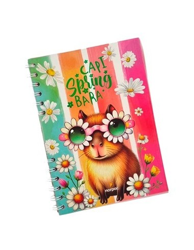 Cuaderno A5 C-esp 70hj Raya T-flex Capybara C9500r Nor-pac