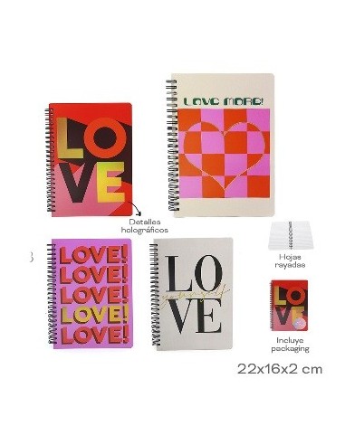 Cuaderno C/espiral Ray. Fantasia Mod Surtidos30601/602/603/604tar02