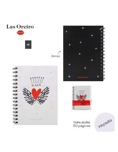Cuaderno C-esp  15x21 Las Oreiro 13893-13894-13895-13896 Tar02