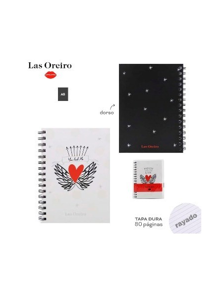 Cuaderno C-esp  15x21 Las Oreiro 13893-13894-13895-13896 Tar02