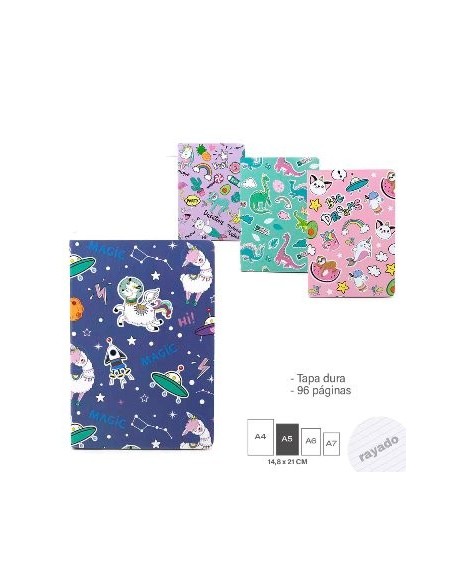 Cuaderno 15x21 T-dura Disenos Surt  15046-15048 Tar02