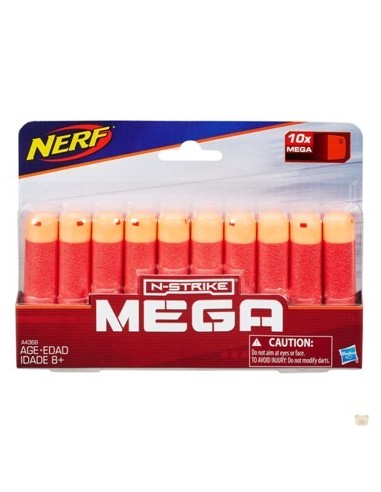 Dardos X10 Nerf N-strike Mega 6393 Arra01 Hasbro A4368 Amo03 -b6-