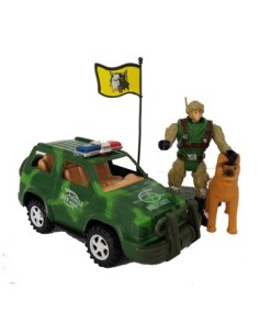 Camioneta Militar C-accesorios Sd19375-sd19366 Pk01