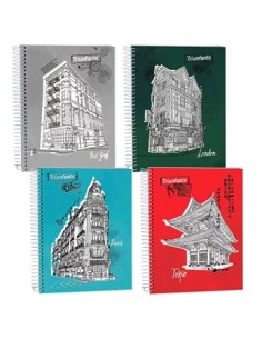 Cuaderno A5 120 Hj T-dura C-esp  Liso Cosmopolita 976018 Tec02