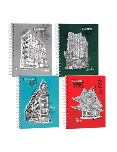 Cuaderno A5 120 Hj T-dura C-esp  Liso Cosmopolita 976018 Tec02