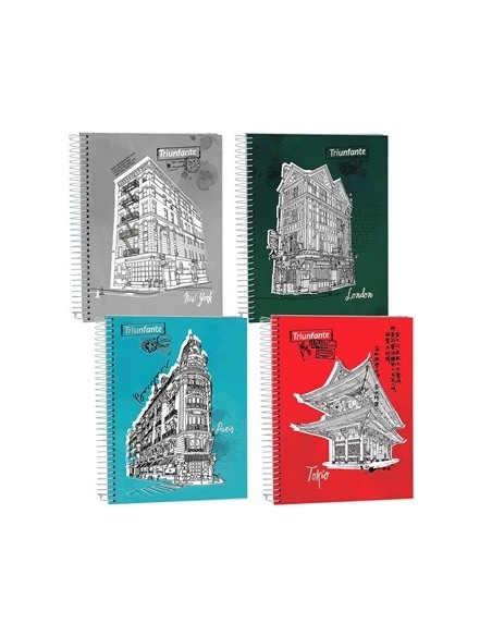 Cuaderno A5 120 Hj T-dura C-esp  Liso Cosmopolita 976018 Tec02