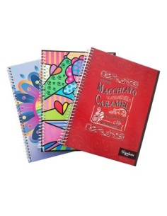 Cuaderno A5 100hj T/semi Rigida C/esp.cuad Surt. 131134-131141-13165 131172-976414 Tec02