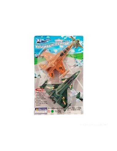 Avion Militar X 2unid  Blister 173e Par02
