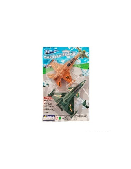 Avion Militar X 2unid  Blister 173e Par02