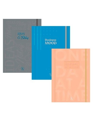 Cuaderno 15x21 Cosido Metal C-elast  X80hjs Papel Nat  1021 Rey02 -b8-