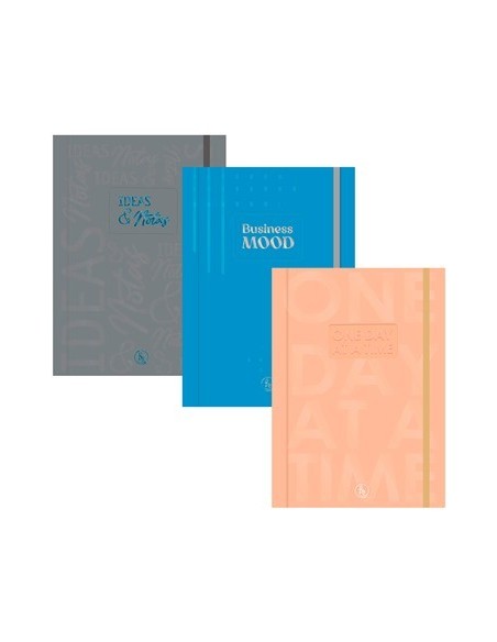 Cuaderno 15x21 Cosido Metal C-elast  X80hjs Papel Nat  1021 Rey02 -b8-