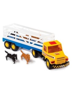 Camion + 4 Caballos Puerta Articulada  Super Camiones Caja 211 Lio01