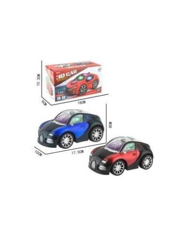 Auto 10cm Plast  C-luz Y Sonido Mod  Surt En Caja Hm2005 Pen01