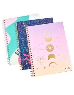 Cuaderno A4 96-120hj T-d Raya C-esp Surt  Mooving 1206222 1206244 1206203 1206127-1206233 Moo01 Ori02