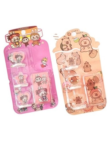 Sello X 3 C-almohadilla Capybara-labubu Blister Fd40408 Sf01