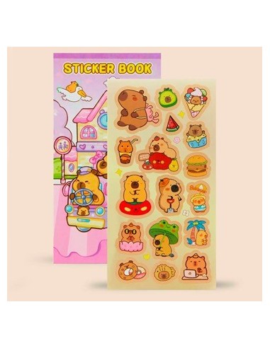 Album De Stickers X6 Hojas Capybara 42241 Sf01