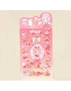 Sticker En Plancha Nena Sakura /reading Ff-38005/ff-54567 Sf01 (f)