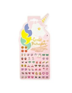 Stickers Relieve X 1 Corazones-unicornio-diamantes Mod  Surt 27324-27141-27343 Col01