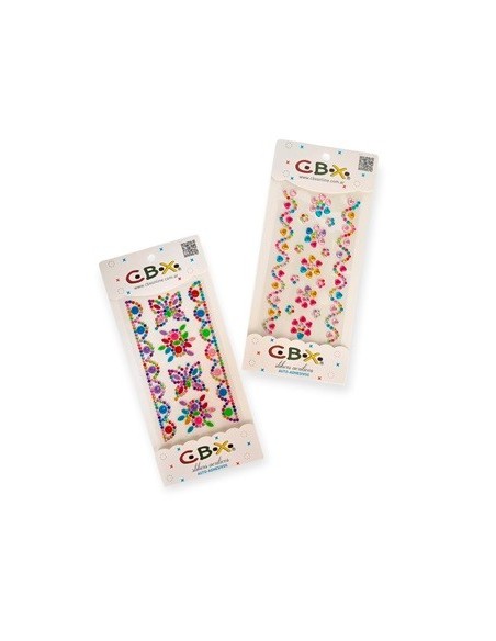 Sticker Cristales Simple/c. Diseno Col Surt 105*220s Rs Cbx