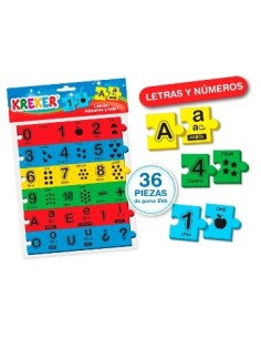 Letras Y Numeros De Goma Eva Plancha 306-307 Kreker