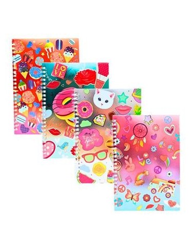 Cuaderno 15x21 C-esp  Tapa Metalizada Fantasia 600105 771 Pen01 26749-26750-27167-27168-302 Col01 -f-