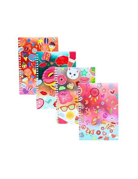 Cuaderno 15x21 C-esp  Tapa Metalizada Fantasia 600105 771 Pen01 26749-26750-27167-27168-302 Col01 -f-