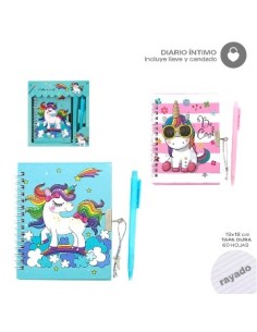 Diario Intimo 19x18 Cm T-d 60hj C-boligrafo Y Candado En Caja 15467-15466 Trendy Tar02