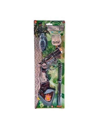 Set Militar C- Pistola 4 Accesorios Sd19784 Pk01