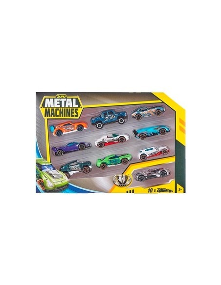Set Autitos X10 En Caja Zuru Metal Machines 7610 Ims02
