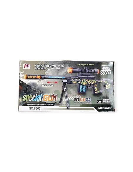 Ametralladora 36cm C-luz Y Sonido A Pila En Caja 370663 Surt01