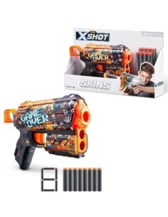 Pistola X-shot Skins-flux  C-8 Dardos 7298-36516 Gtm Ims02