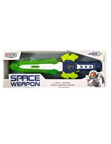 Espada 47cm Espacial C-luz Y Sonido En Caja Hm961805 Pen01