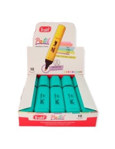 Resaltador Chato Pastel Turquesa-celeste 5982  Tr35981 Trabi (100/1)