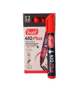 Marcador Perm. P/chanfle 410 Rojo Tr6423 Trabi (b12)