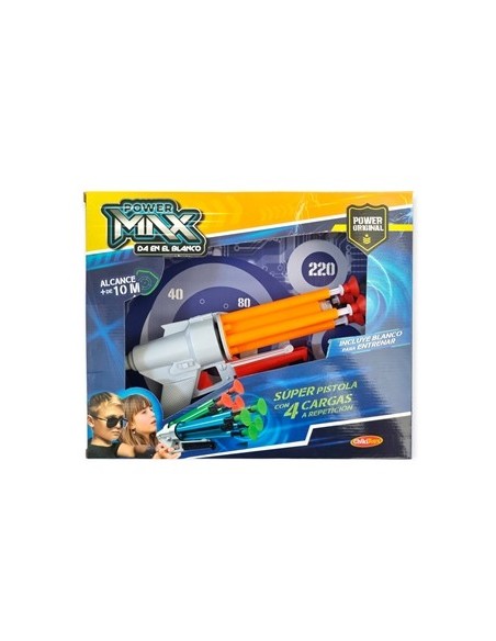 Pistola Lanza 4 Flechas Power Max J3000 Chiki