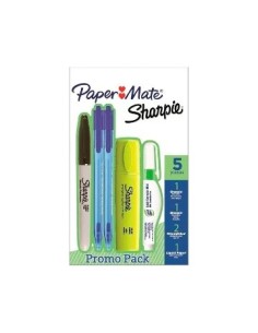 Set X5 Unid -1marcador+1resaltador+2boligrafos+1liquid 2013043 New02